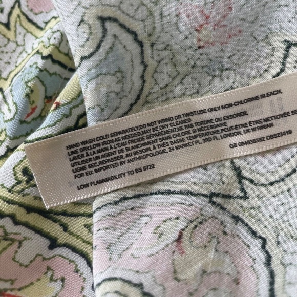 NWT!! Anthropologie FLOREAT Paisley Robe Eyelet Lace Romantic Cottage Small - Picture 14 of 15